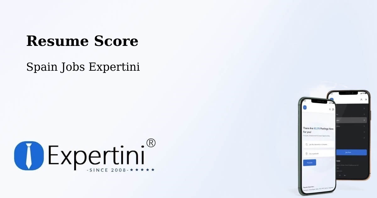 Resume Score & Job Description Match Tool – Ascó - Spain Jobs Expertini